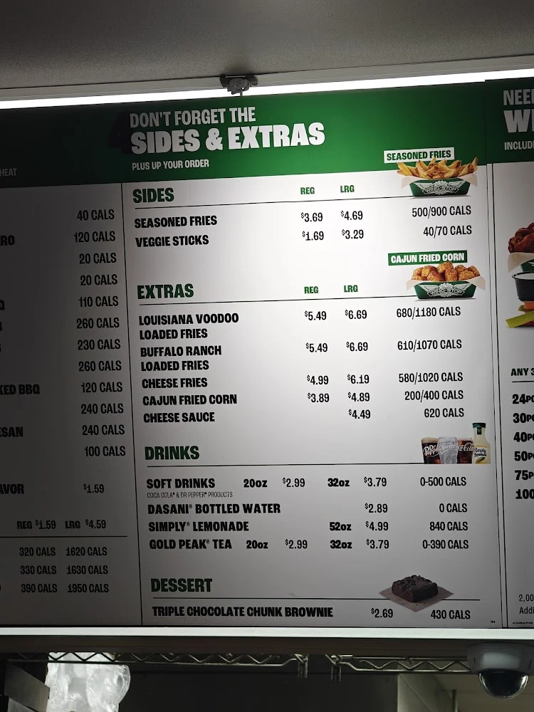 Wingstop food and storefront view at 7112 Ed Bluestein Blvd Ste 167 in Austin, Texas