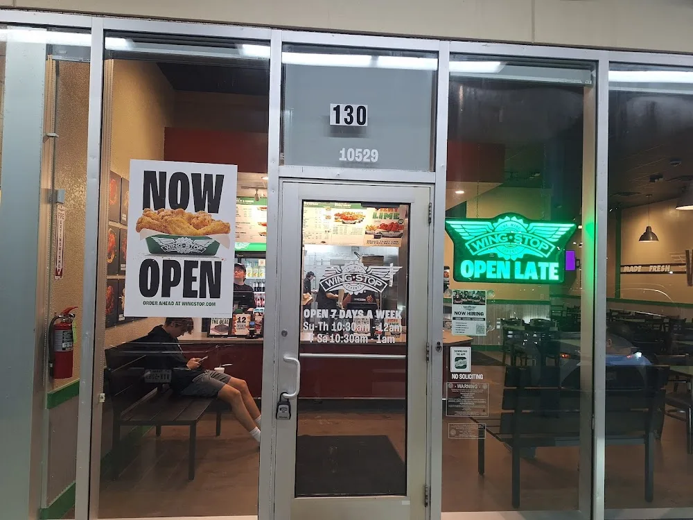 Wingstop food and storefront view at 10529 S. Padre Island Drive 130 in Corpus Christi, Texas