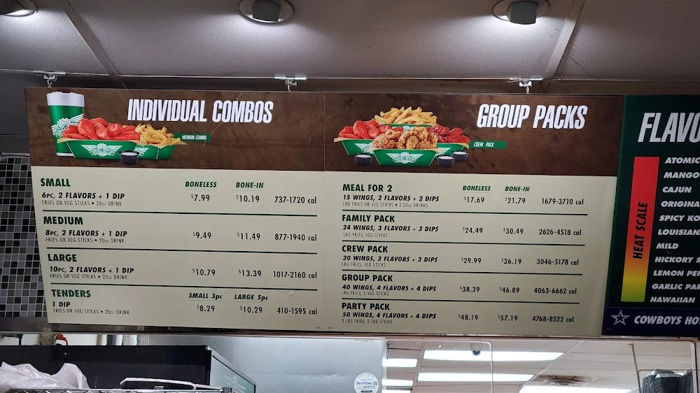 Wingstop food and storefront view at 1515 S Buckner Blvd Ste 247B in Dallas, Texas