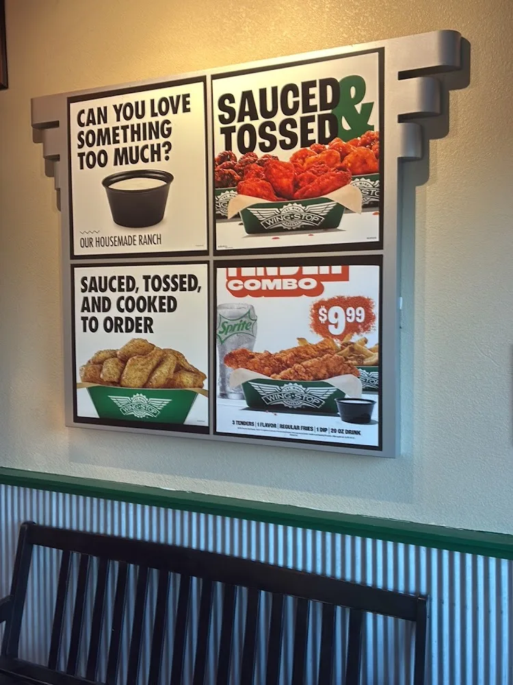 Wingstop food and storefront view at 2410 Duncanville Rd #108 in Dallas, Texas