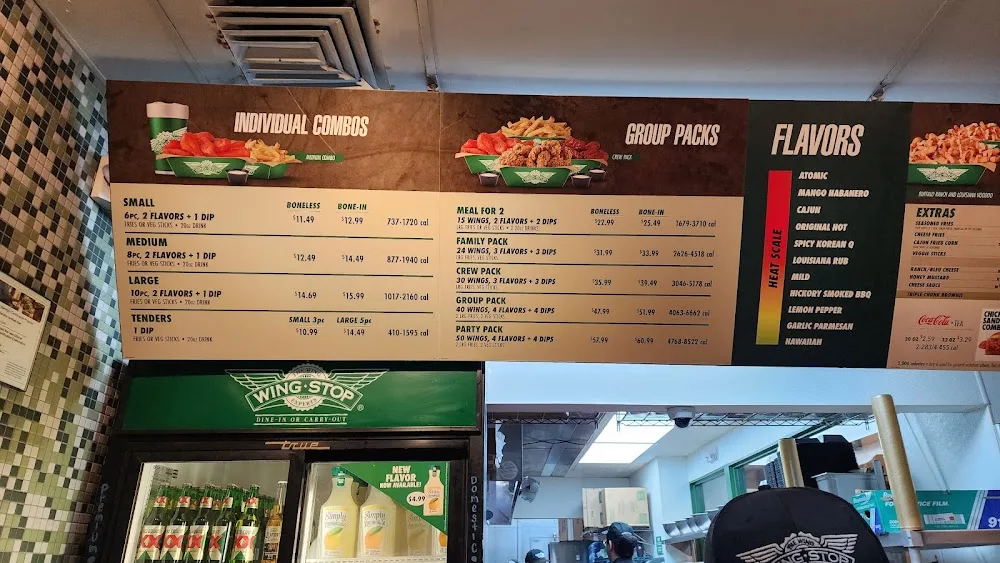 Wingstop food and storefront view at 404 S Texas Dr in Eagle Pass, Texas