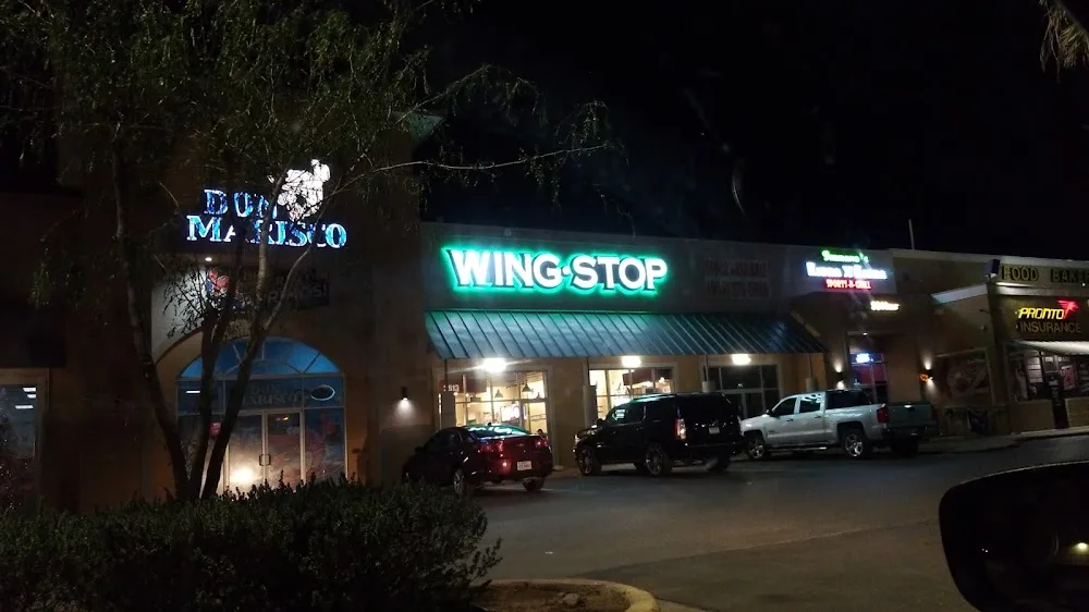 Wingstop food and storefront view at 3513 N Closner Blvd in Edinburg, Texas