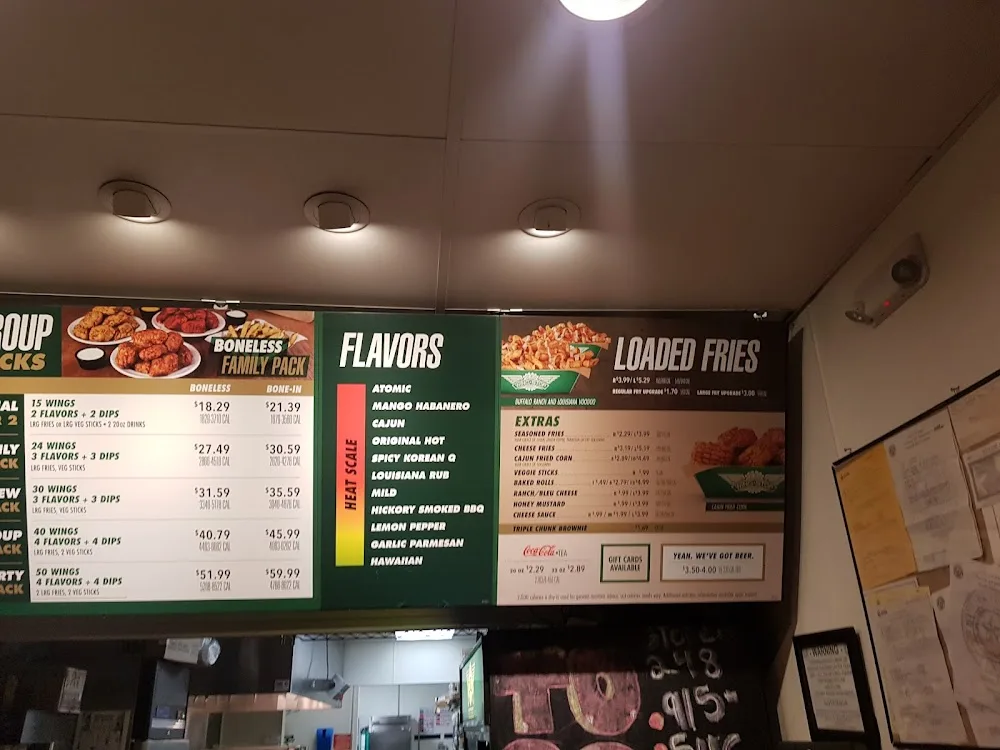 Wingstop food and storefront view at 2900 N Mesa St Ste J in El Paso, Texas