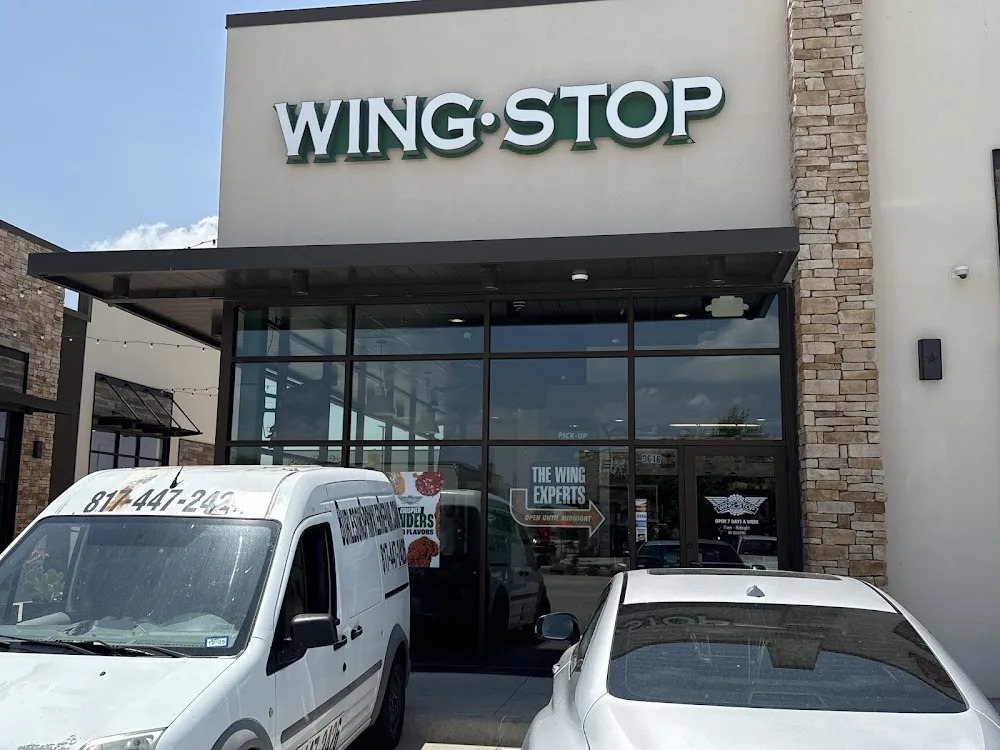Wingstop food and storefront view at 9616 Red Dirt in Fort Worth, Texas