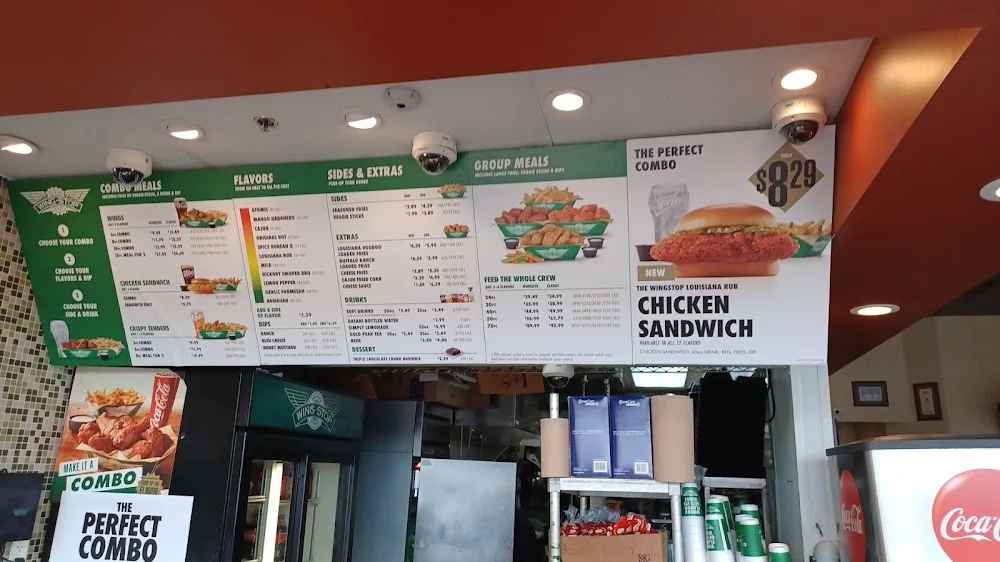 Wingstop food and storefront view at 2718 E Berry St in Ft Worth, Texas