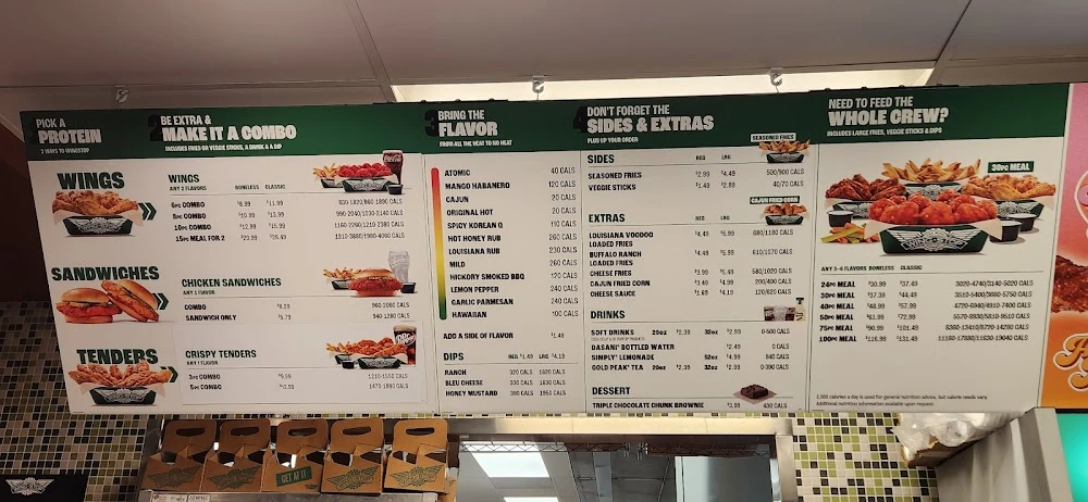 Wingstop food and storefront view at 3189 Denton Hwy in Haltom City, Texas