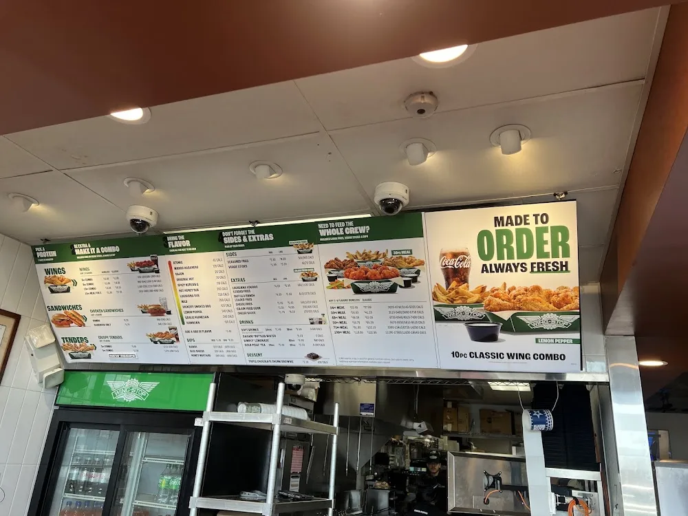 Wingstop food and storefront view at 4017 E Belknap St in Haltom City, Texas