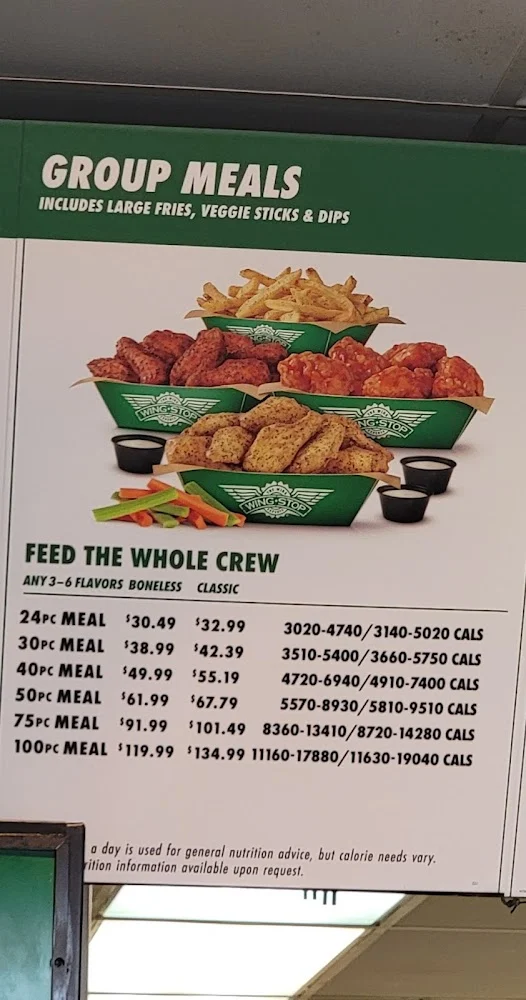 Wingstop food and storefront view at 19754 Tomball Pkwy Ste 4 in Houston, Texas