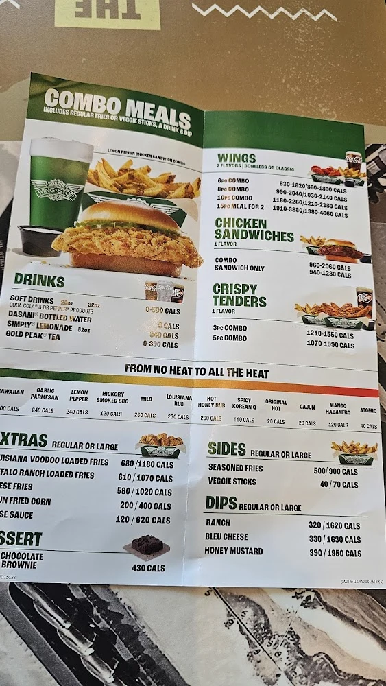 Wingstop food and storefront view at 2950 Fort Worth Highway in Hudson Oaks, Texas