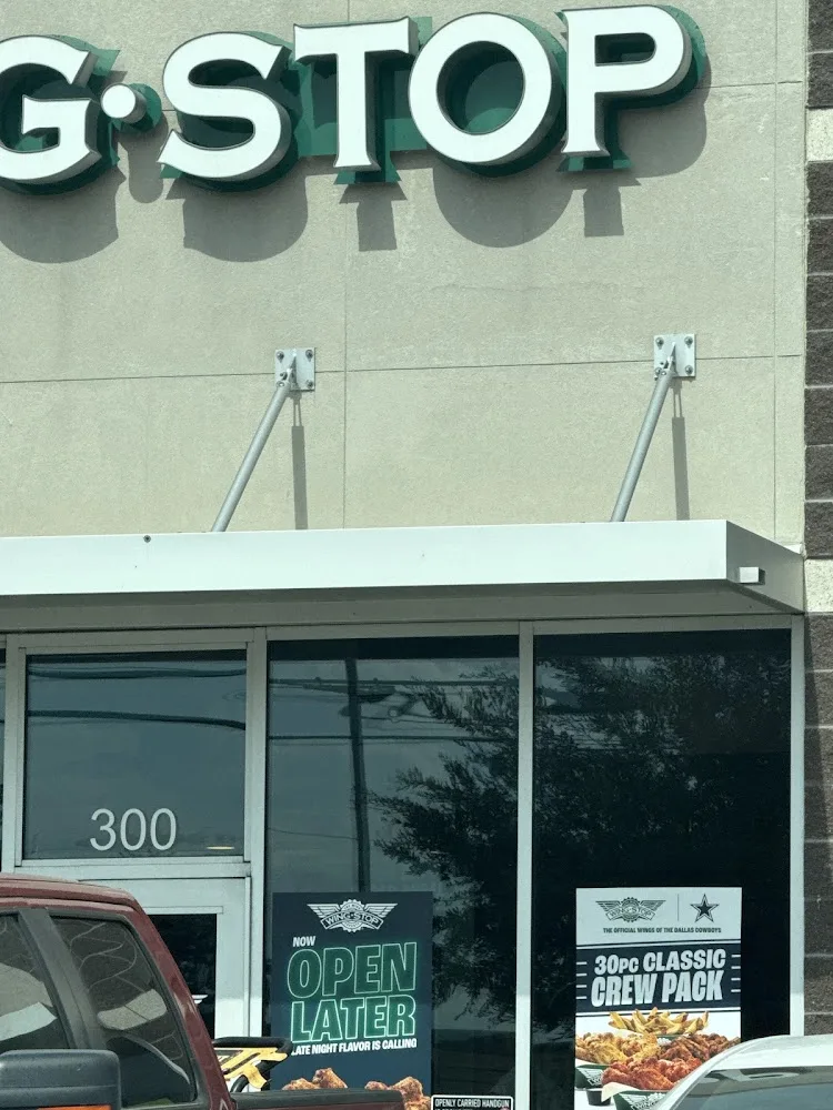 Wingstop food and storefront view at 1445 West Pleasant Run Road in Lancaster, Texas