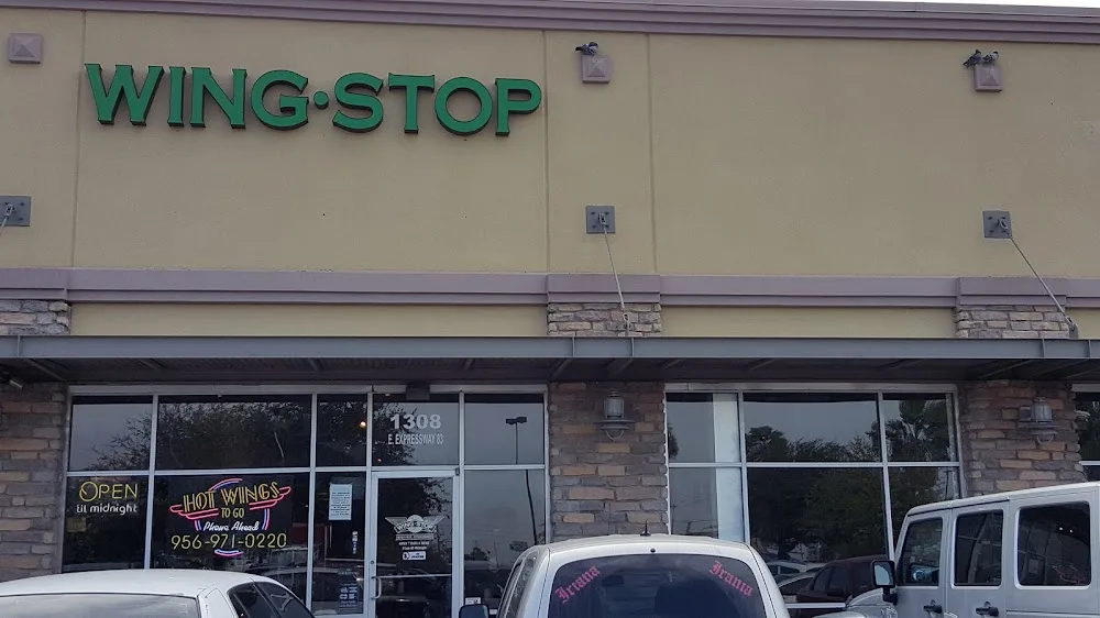 Wingstop food and storefront view at 1308 E Expressway 83 in Mcallen, Texas