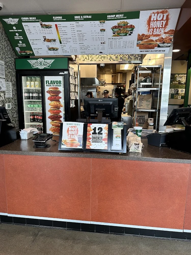 Wingstop food and storefront view at 7645 Custer Rd Ste 420 in Mckinney, Texas