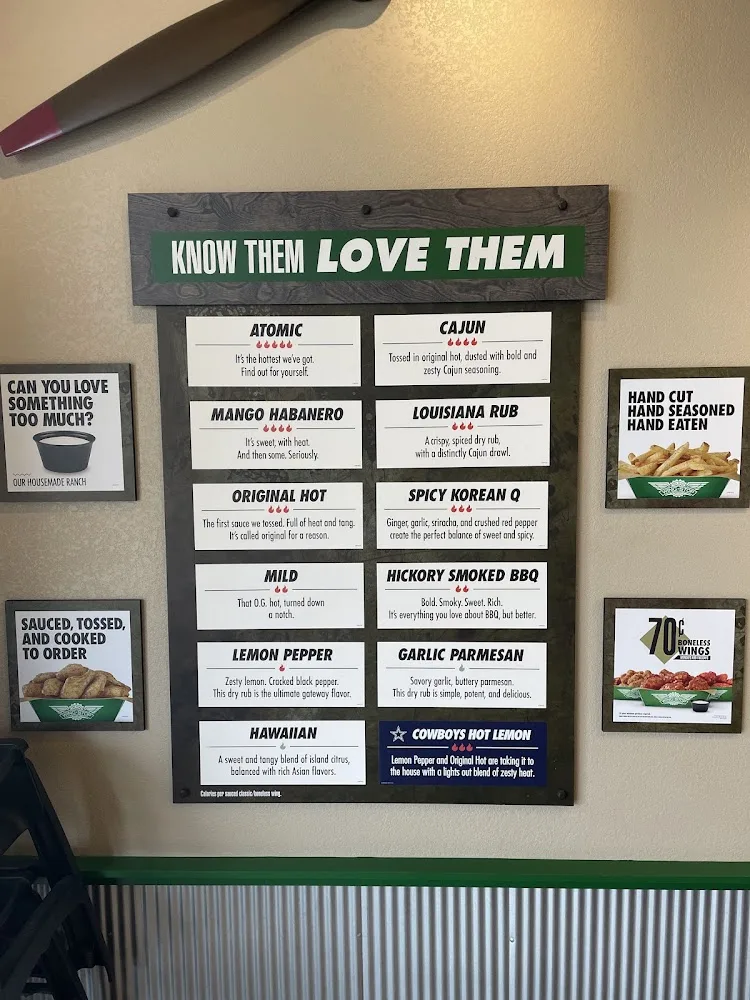 Wingstop food and storefront view at 1521 N. Custer Rd in Mckinney, Texas