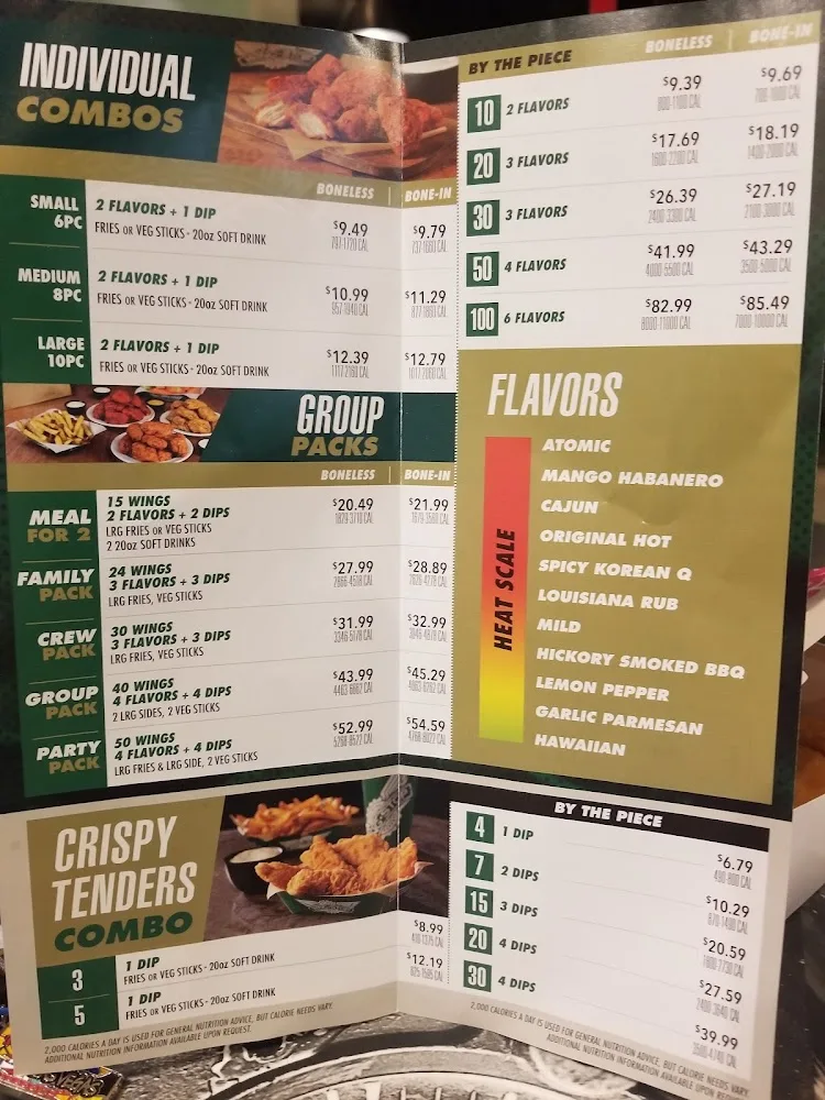Wingstop food and storefront view at 606 S Walnut Ave Ste 130 in New Braunfels, Texas