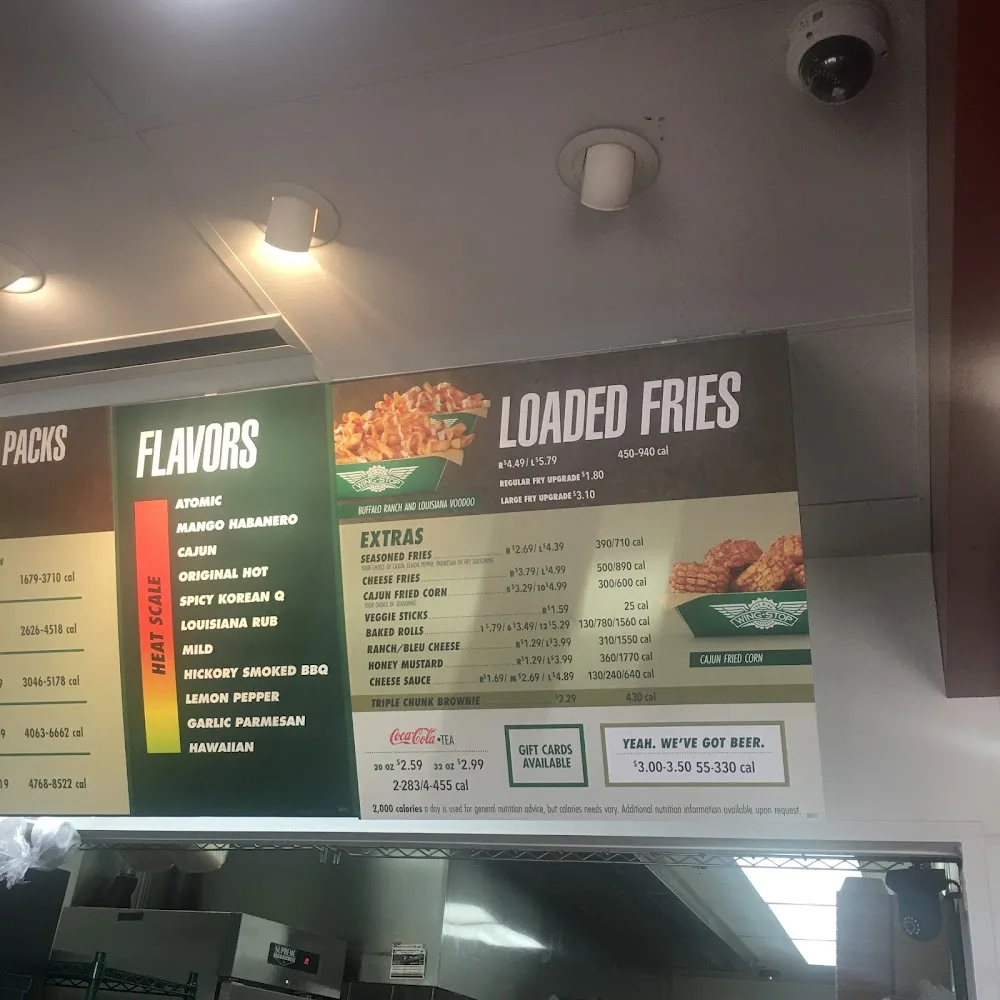 Wingstop food and storefront view at 2701 Pearland Parkway Suite 170 in Pearland, Texas