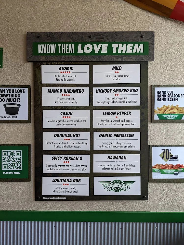 Wingstop food and storefront view at 908 Audelia Rd Ste 600 in Richardson, Texas