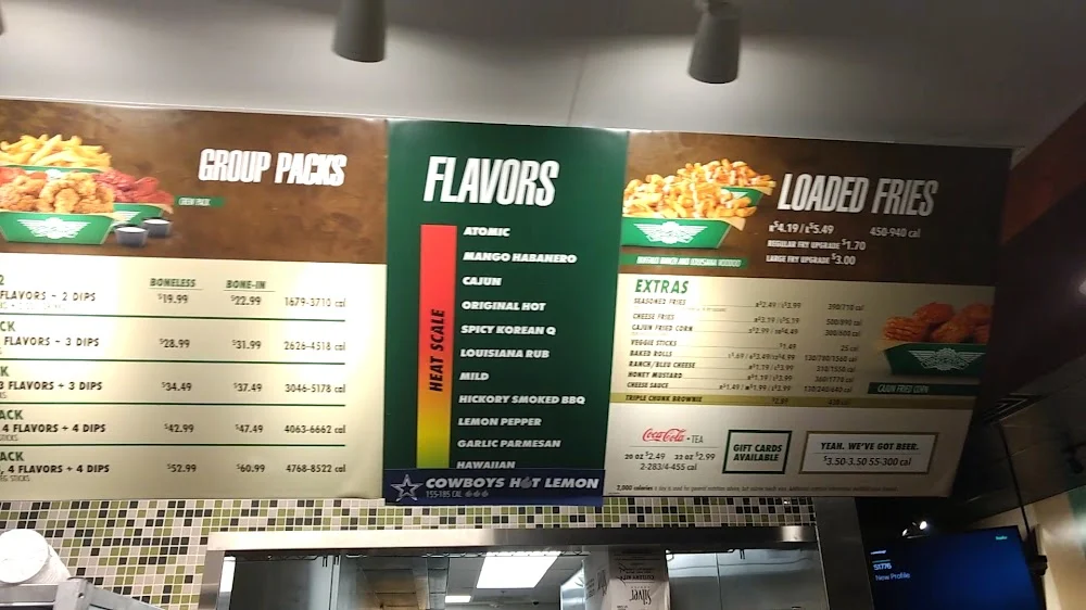 Wingstop food and storefront view at 600 W I-30 in Royse City, Texas