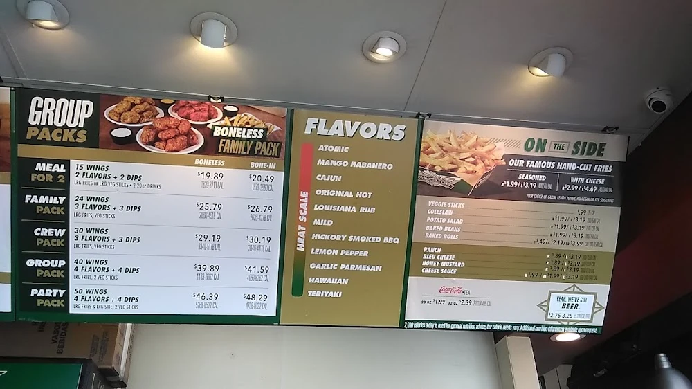 Wingstop food and storefront view at 1141 US-77 Business in San Benito, Texas