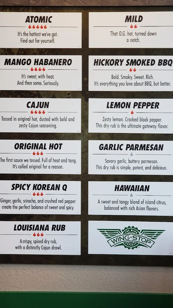 Wingstop food and storefront view at 350 Promenade Way #600 in Sugar Land, Texas