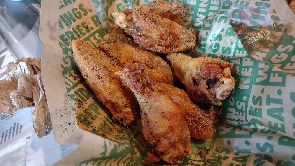 Wingstop food and storefront view at 7496 S Broadway Ave in Tyler, Texas
