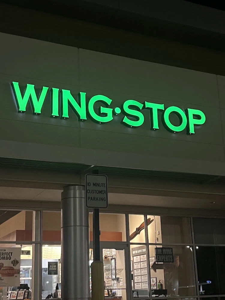 Wingstop food and storefront view at 14083 FM 2920 in Tomball, Texas