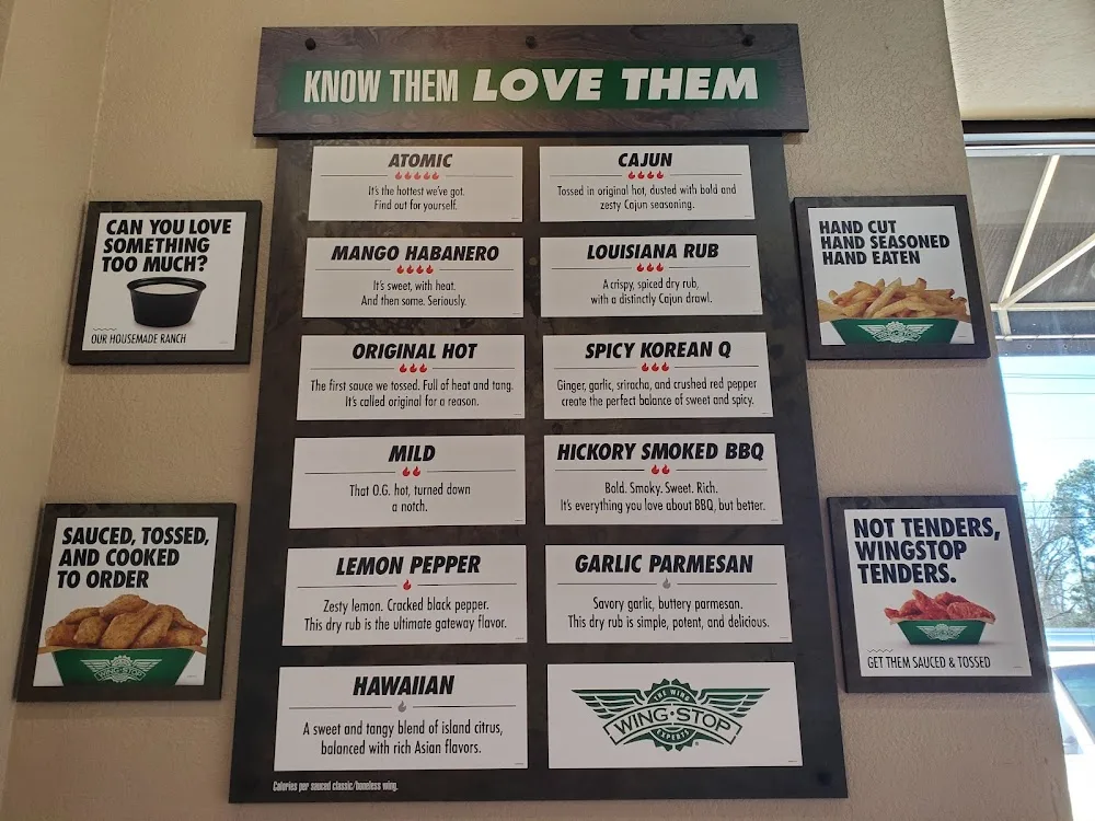 Wingstop food and storefront view at 400 S Southwest Loop 323 Ste 100 in Tyler, Texas