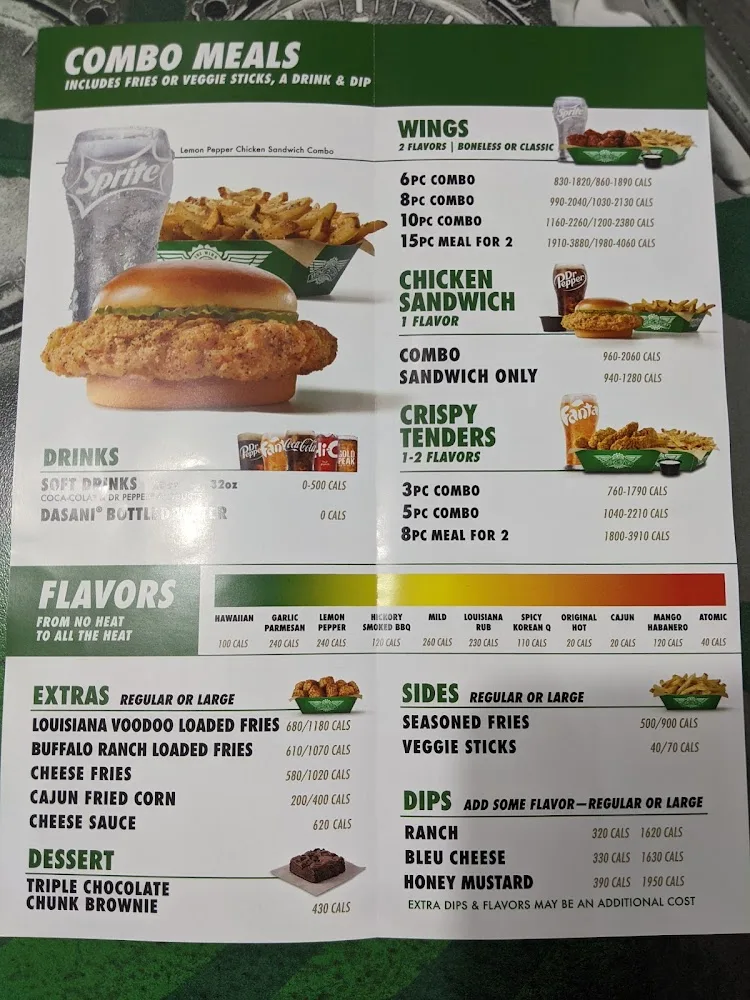 Wingstop food and storefront view at 2921 Pat Booker Rd Ste 116 in Universal City, Texas