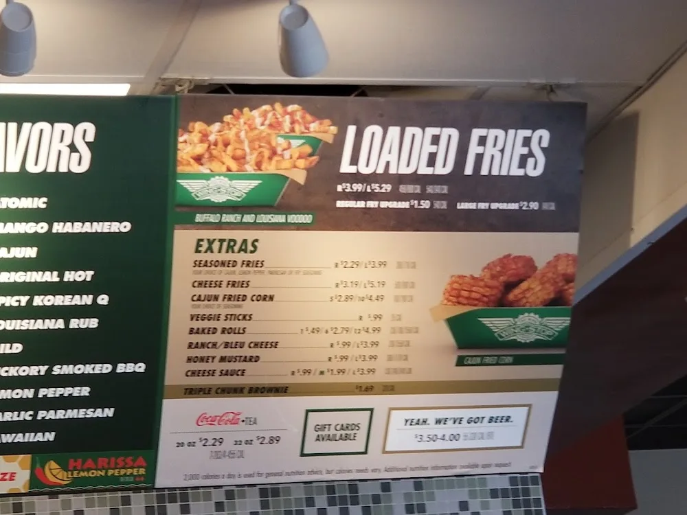 Wingstop food and storefront view at 1440 N Highway 77 Ste 13 in Waxahachie, Texas