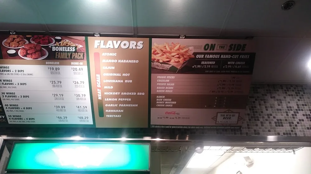 Wingstop food and storefront view at 1210 West Expressway 83 STE D in Weslaco, Texas