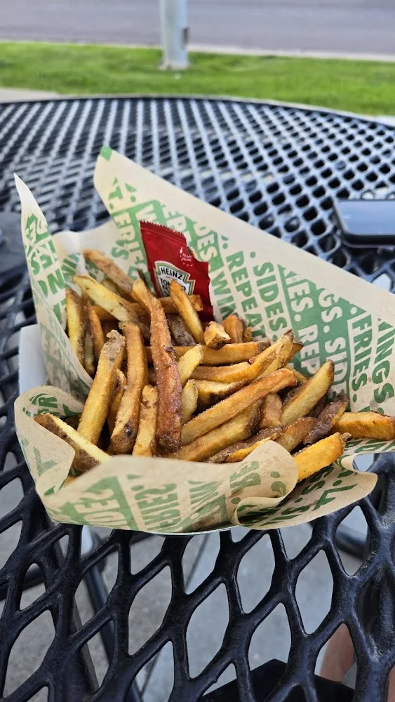 Wingstop food and storefront view at 1211 N Main Street in Logan, Utah
