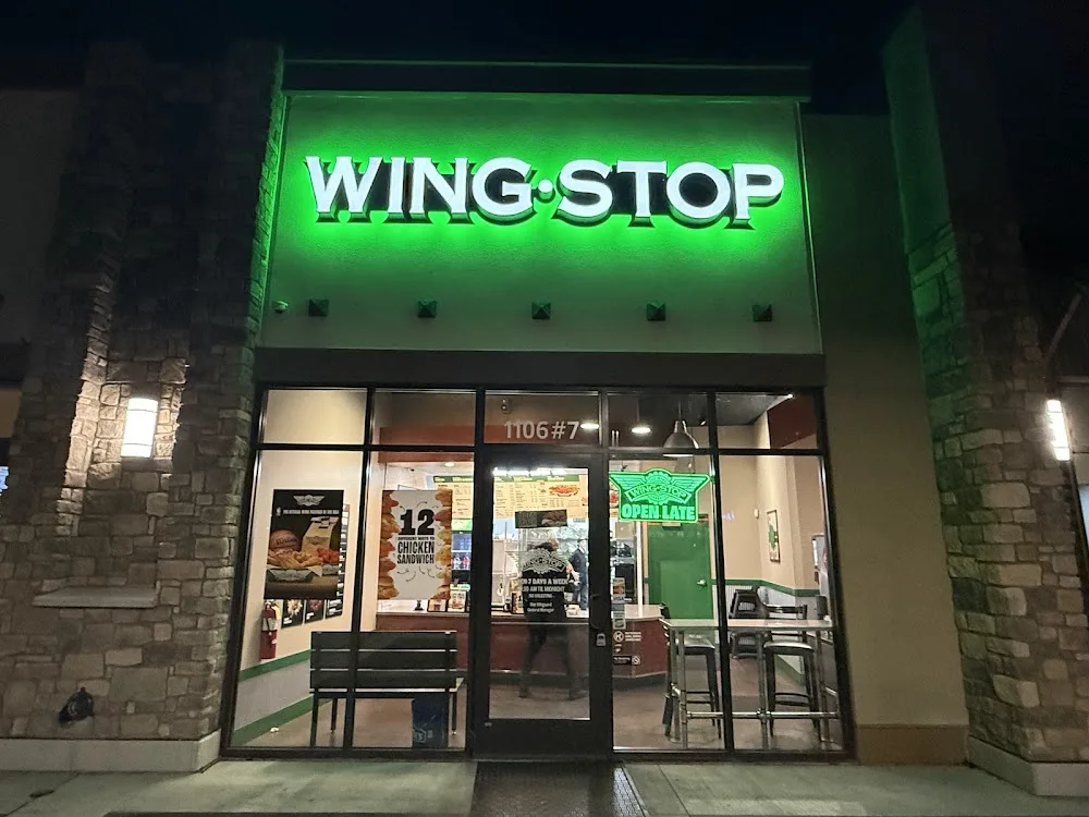 Wingstop food and storefront view at 1106 N Canyon Creek Pkwy in Spanish Fork, Utah