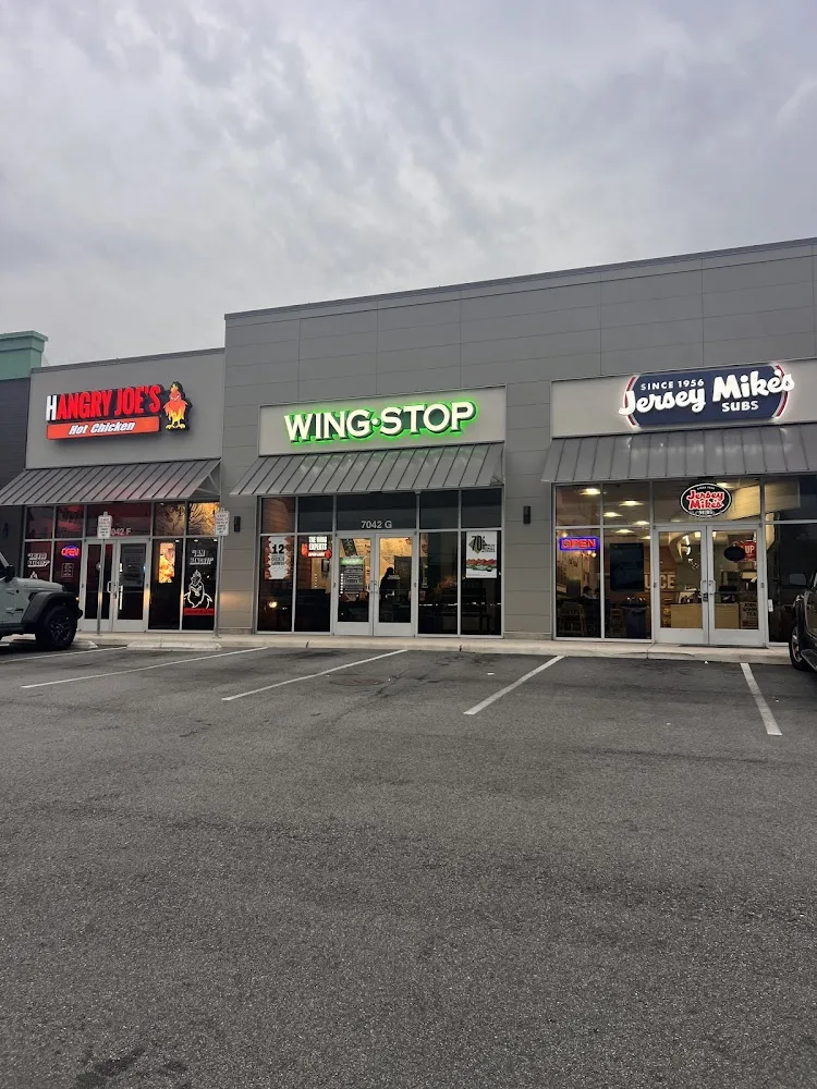Wingstop food and storefront view at 7042 Little River Turnpike in Annandale, Virginia