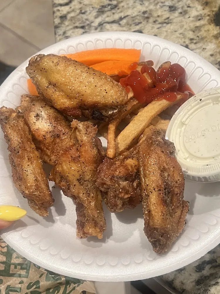 Wingstop food and storefront view at 10730 Iron Bridge Rd in Chester, Virginia