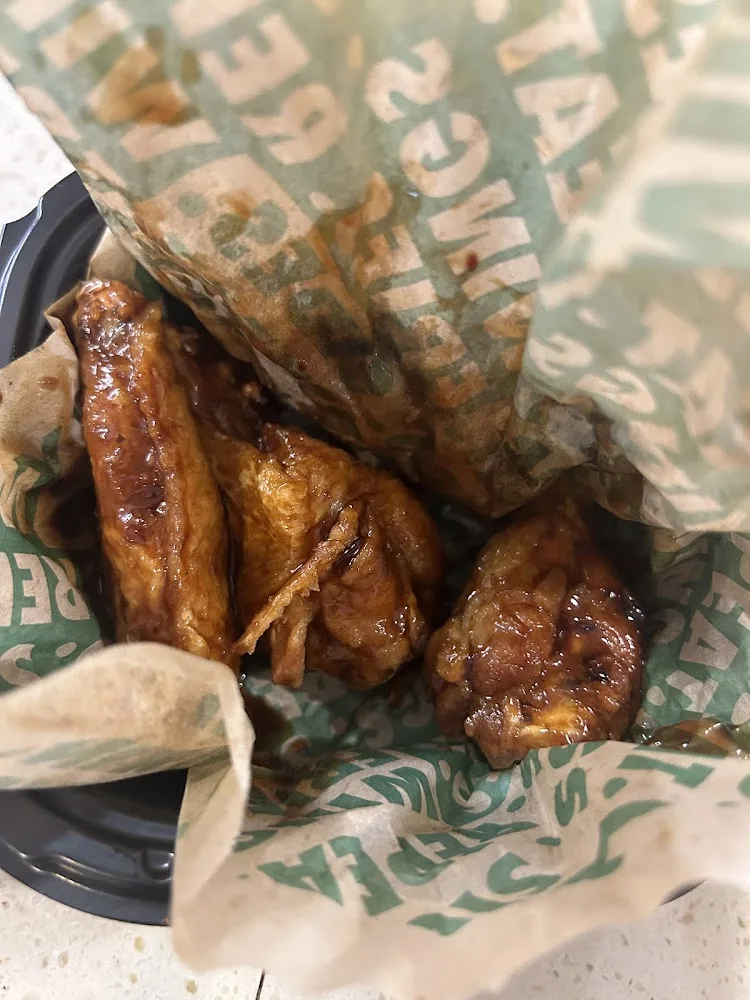 Wingstop food and storefront view at 10730 Iron Bridge Rd in Chester, Virginia