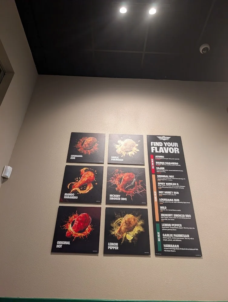 Wingstop food and storefront view at 28 S Gateway Dr in Fredericksburg, Virginia