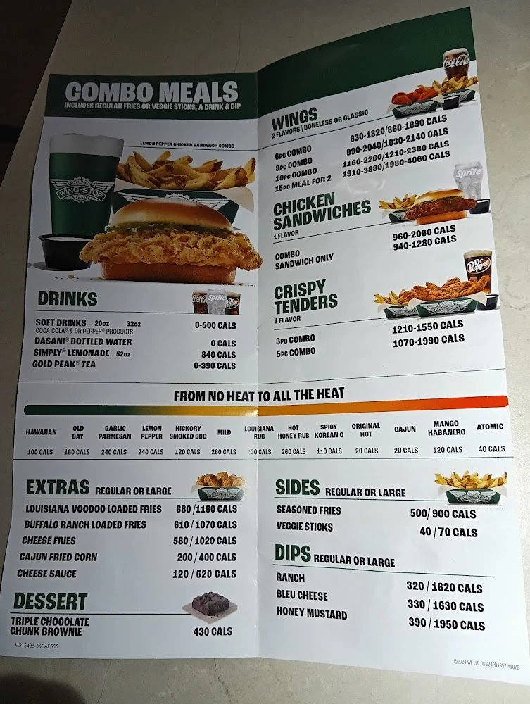 Wingstop food and storefront view at 520 W. 21st St in Norfolk, Virginia