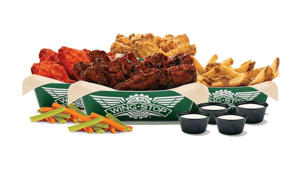 Wingstop food and storefront view at 14263 Midlothian Turnpike in Midlothian, Virginia