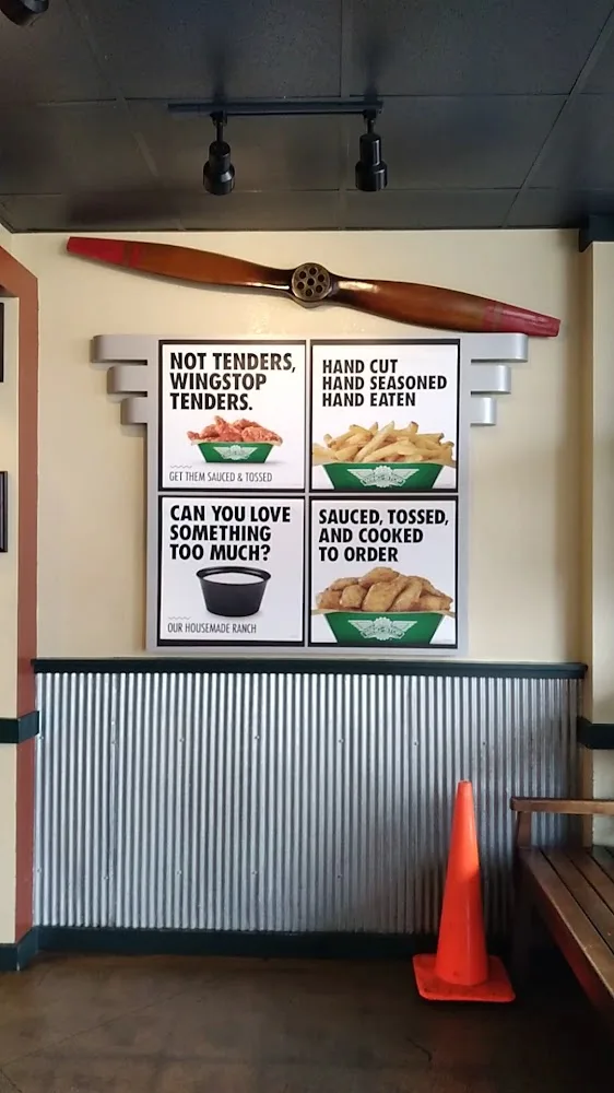 Wingstop food and storefront view at 7012 Spring Garden Dr in Springfield, Virginia