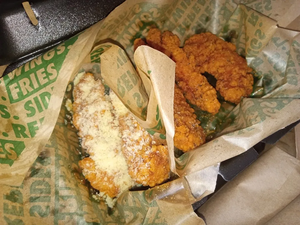 Wingstop food and storefront view at 3740 Virginia Beach Blvd in Virginia Beach, Virginia