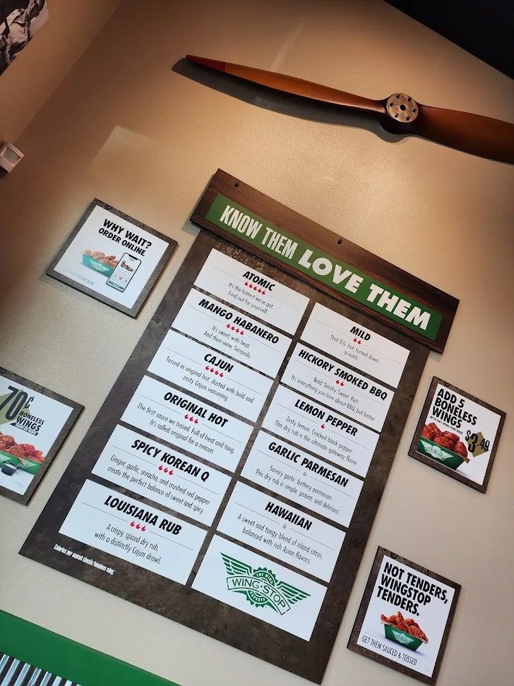 Wingstop food and storefront view at 8417 Evergreen Way in Everett, Washington