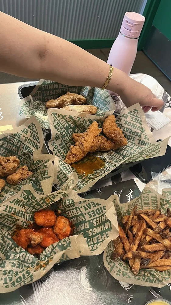 Wingstop food and storefront view at 1771 S. Burlington Blvd. in Burlington, Washington