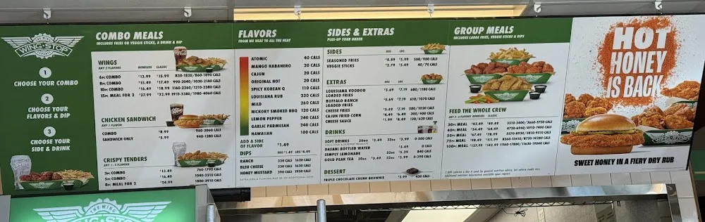 Wingstop food and storefront view at 4710 NE 4th St in Renton, Washington