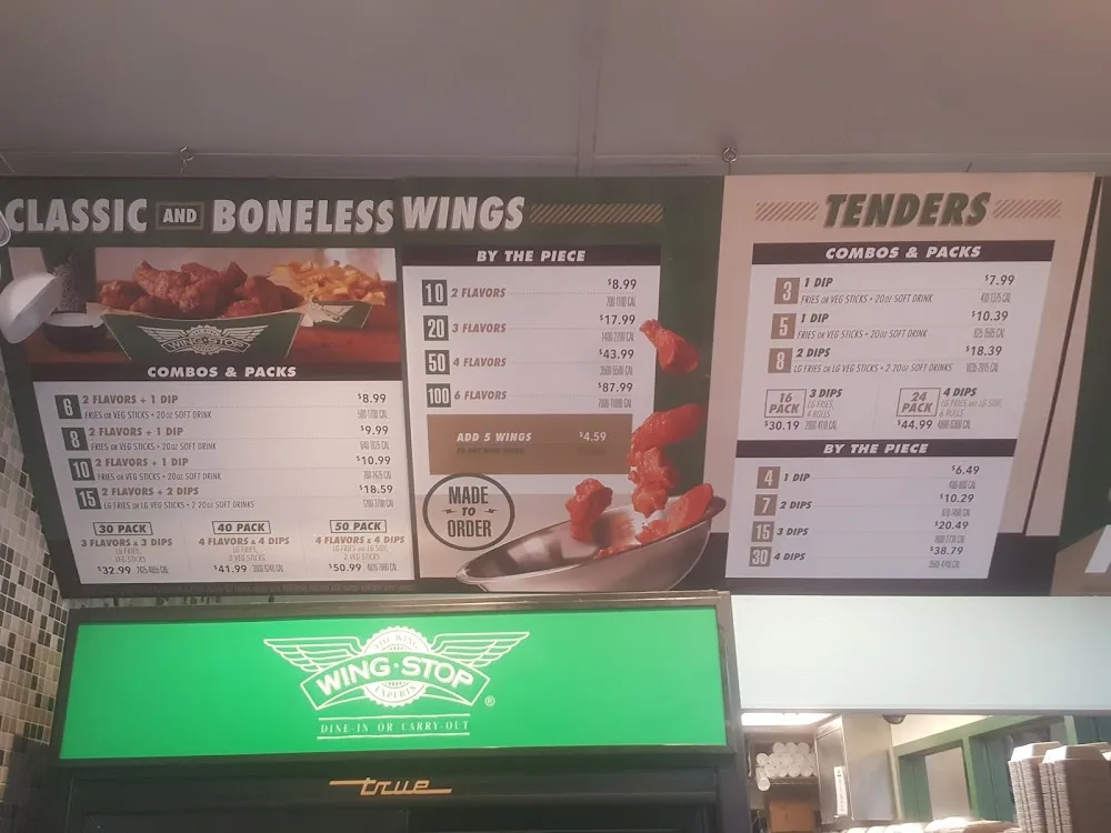 Wingstop food and storefront view at 6605 Burden Blvd Ste F in Pasco, Washington