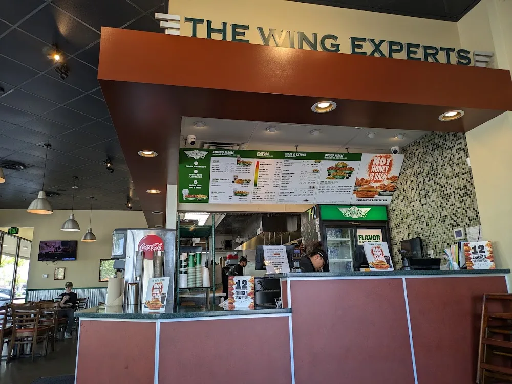 Wingstop food and storefront view at 17424 Southcenter Pkwy in Tukwila, Washington
