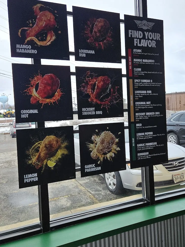 Wingstop food and storefront view at 2828 N. Richmond St. in Appleton, Wisconsin