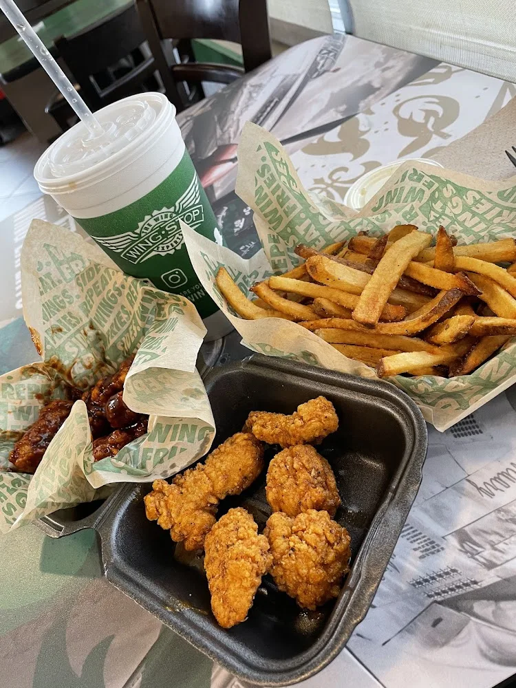 Wingstop food and storefront view at 2787 Milwaukee Rd. in Beloit, Wisconsin