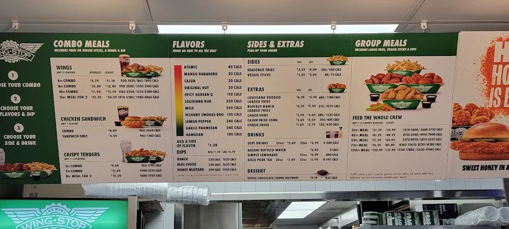 Wingstop food and storefront view at 5726 S. 108th St. in Hales Corners, Wisconsin