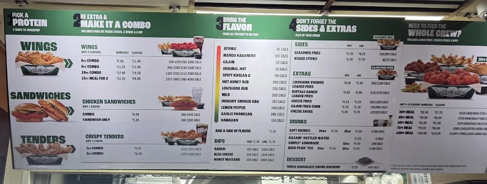 Wingstop food and storefront view at 7335 W Good Hope Rd in Milwaukee, Wisconsin