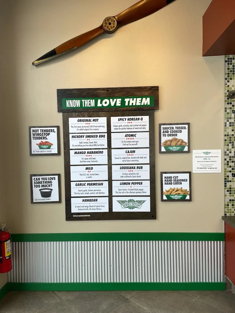 Wingstop food and storefront view at 5055 Douglas Ave Suite 400 in Racine, Wisconsin