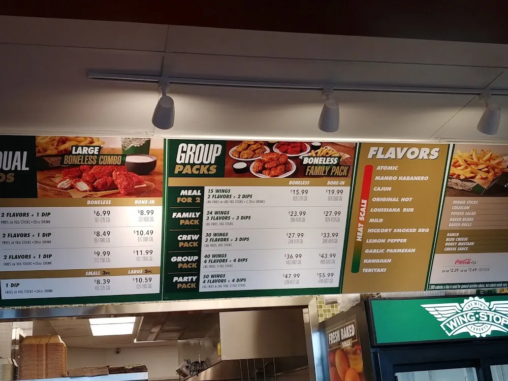 Wingstop food and storefront view at 880 Foxcroft Ave in Martinsburg, West Virginia